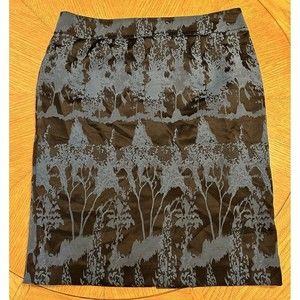 Dex The Suit Shop New York Skirt Womens Size L Blue Black Rear Zip Career Basics